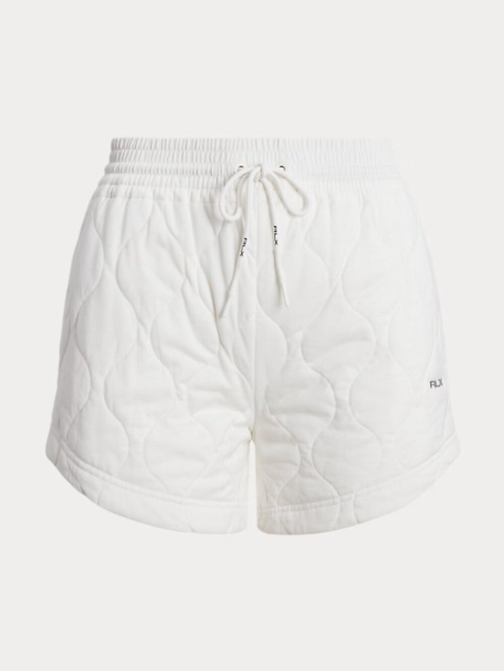 RLX Ralph Lauren Womens White Quilted Cotton Drawstring Shorts Size L